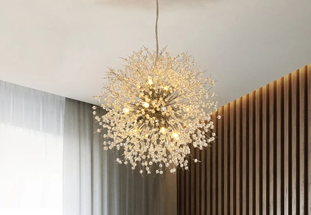 modern crystal flower chandelier